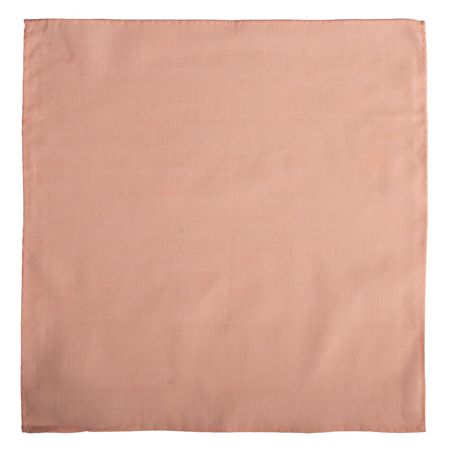 Fazzoletto da Taschino Vintage di Cotone Rosa Salmone con Riga Tono su Tono POCV998 Graffeo Cravatte Made in Italy