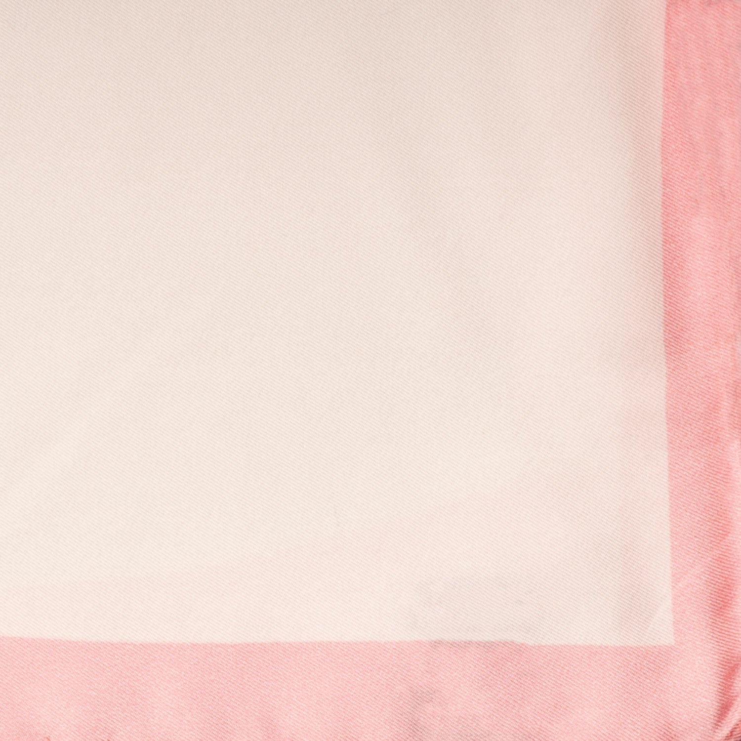 Fazzoletto da Taschino Vintage di Seta Bianco Rosa Tinta Unita POCV734 Dettaglio
