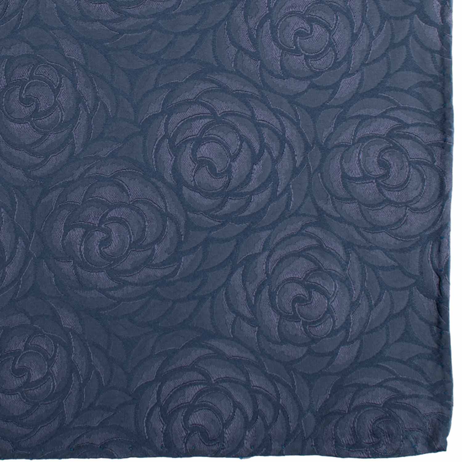 Fazzoletto da Taschino Vintage di Seta Fanatsia Avio Tono su Tono POCV986 Graffeo Cravatte Made in Italy Dettaglio