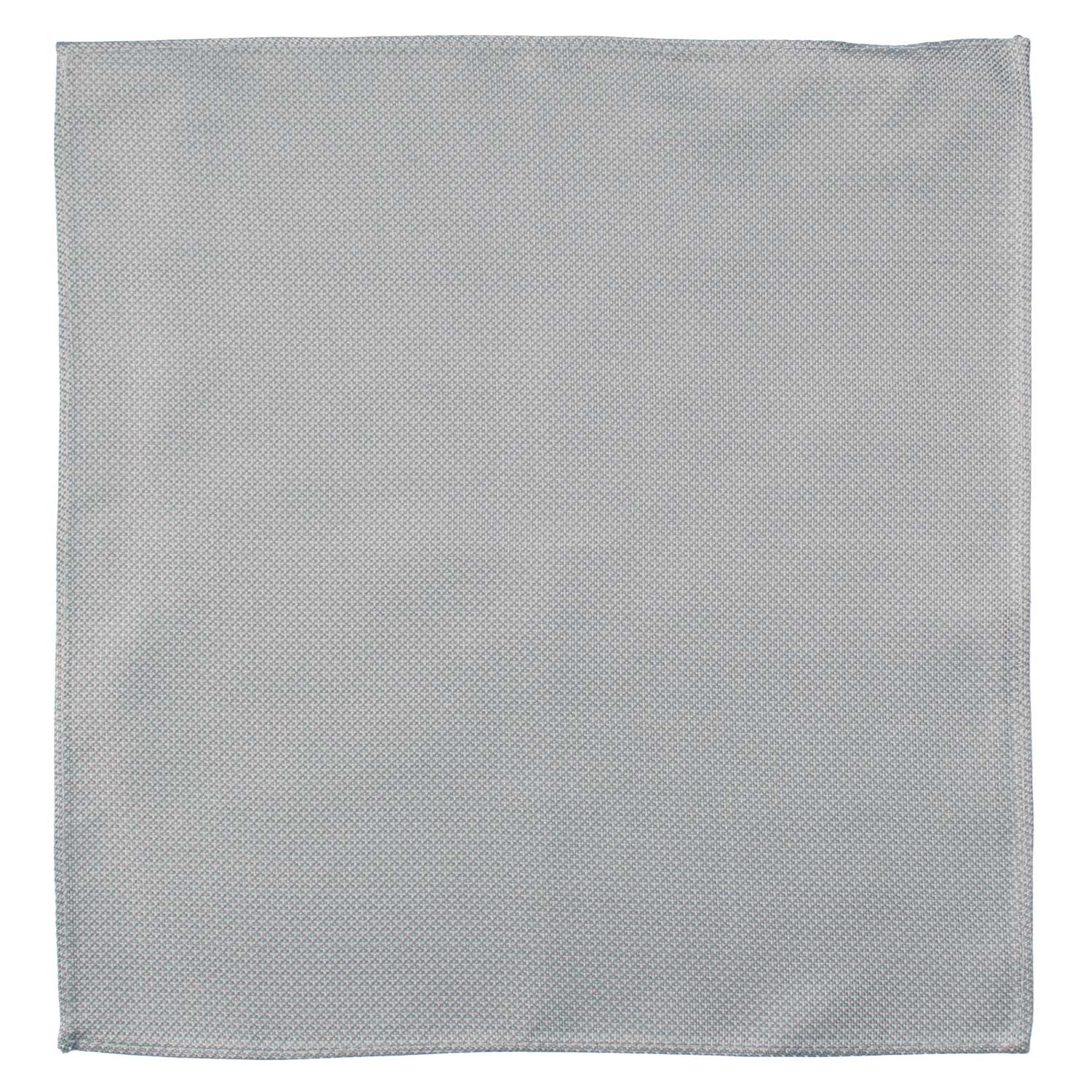 Fazzoletto da Taschino Vintage di Seta Grigio Argento Fantasia Grigia POCV1078 Made in Italy Graffeo Cravatte