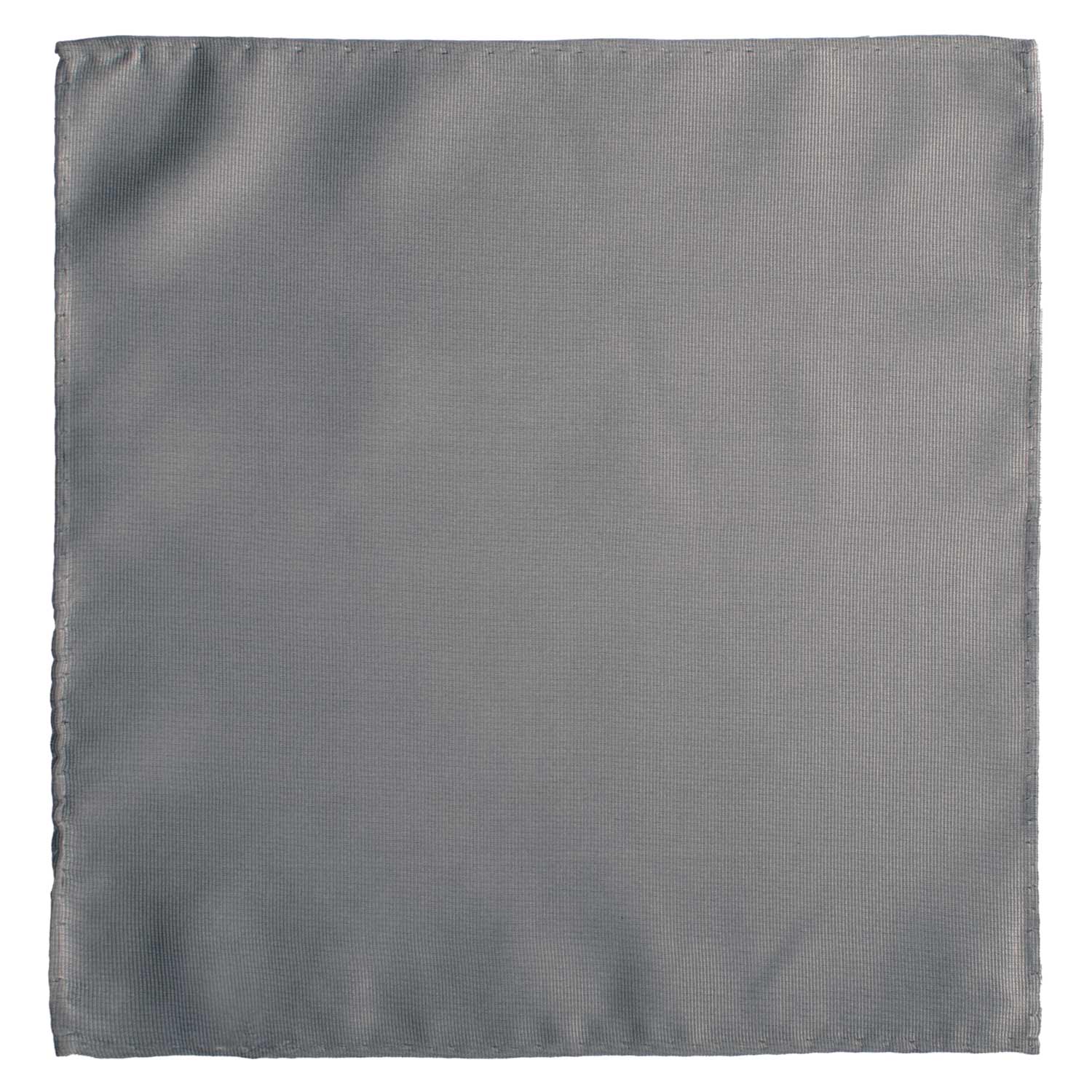 Fazzoletto da Taschino Vintage di Seta Grigio Argento Tinta Unita POCV1017 Graffeo Cravatte Made in Italy