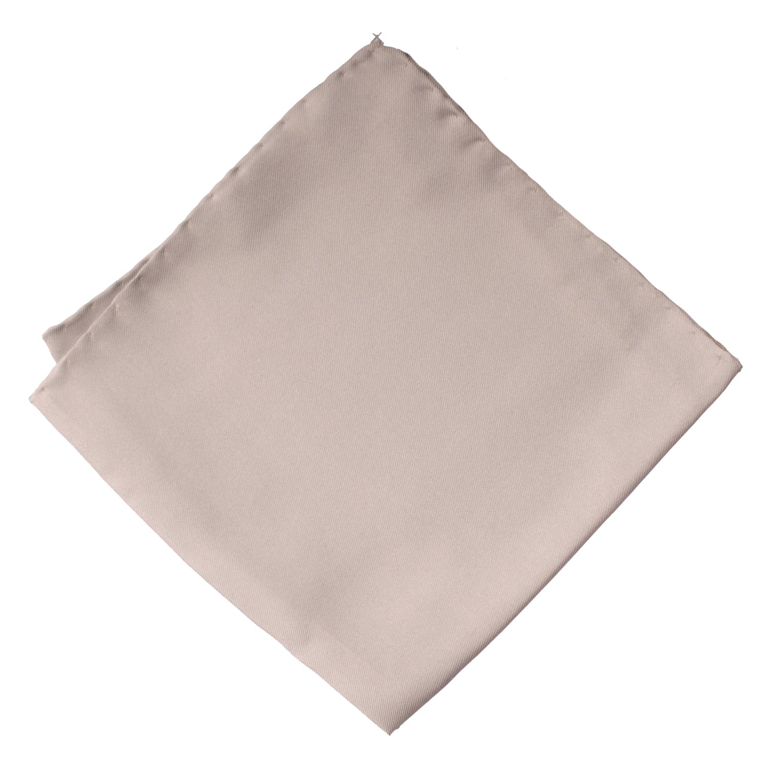 Fazzoletto da Taschino Vintage di Seta Grigio Argento Tinta Unita POCV714 Piegata