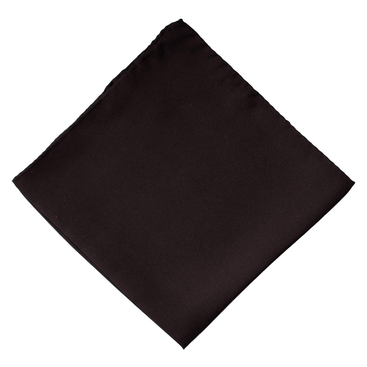 Fazzoletto da Taschino Vintage di Seta Nero Tinta Unita POCV793 Piegata