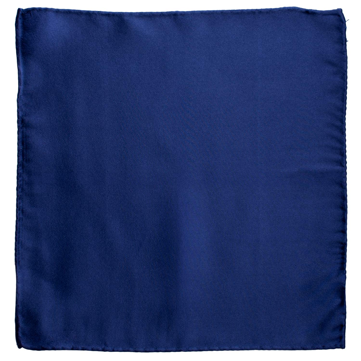 Fazzoletto da Taschino Vintage di Seta Raso Bluette Tinta Unita POCV877 Graffeo Cravatte Made in Italy