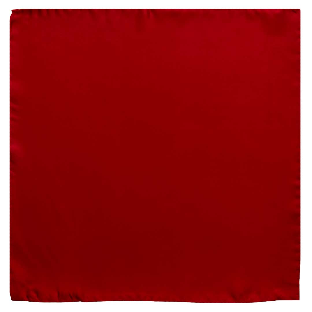 Fazzoletto da Taschino Vintage di Seta Rosso Tinta Unita POCV828 Made in Italy Graffeo Cravatte