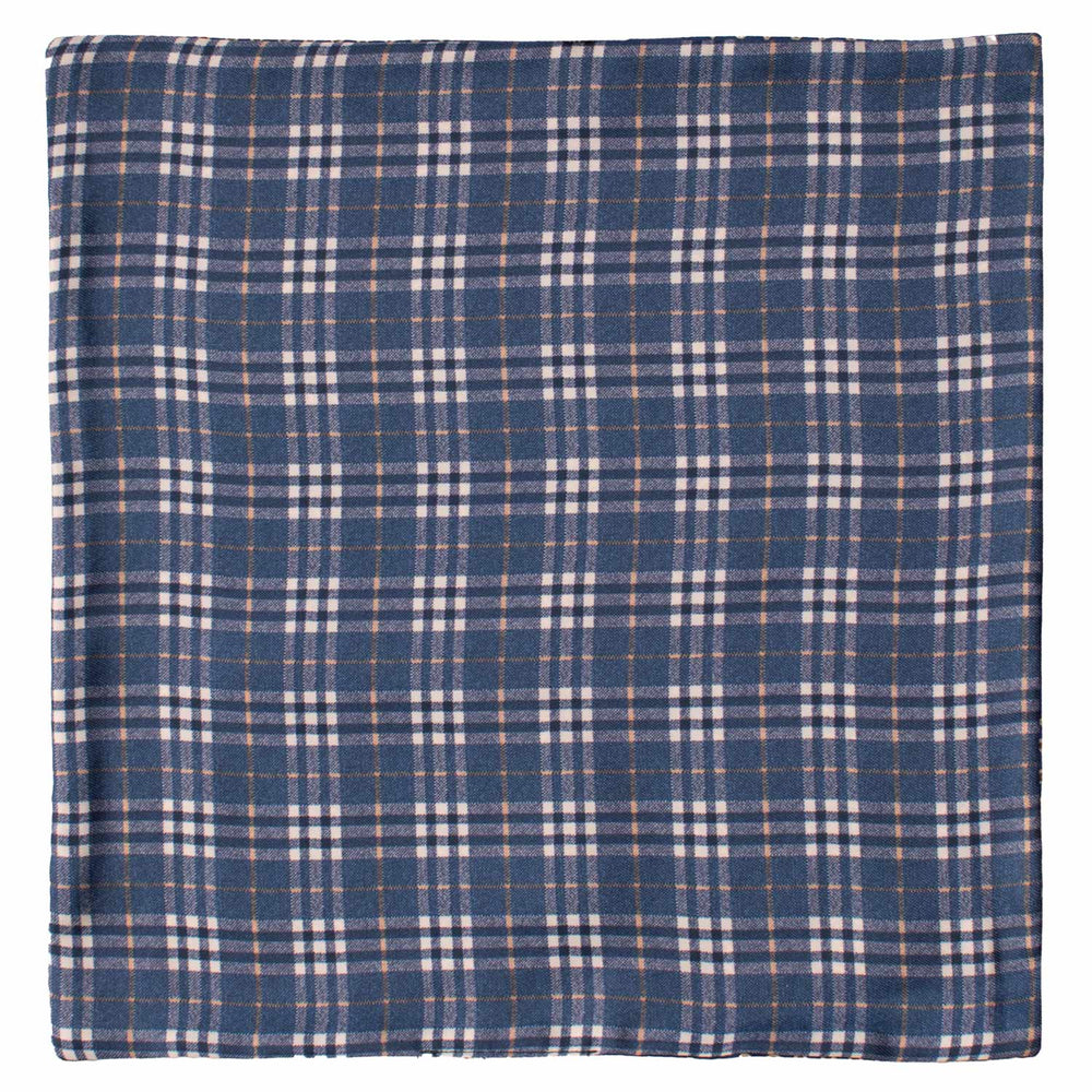Double face pocket square Blue Print