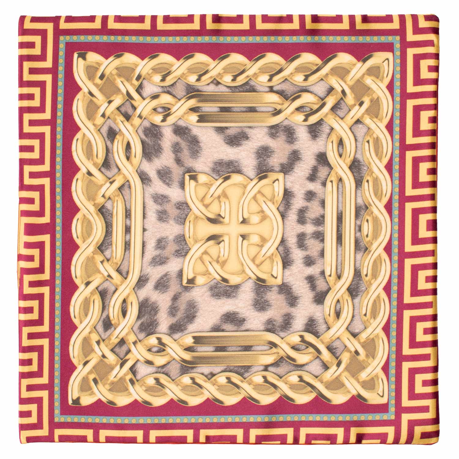 Fazzoletto da Taschino di Seta Double-Face Fucsia Rosso Arancio Fantasia Multicolor POC659 Graffeo Cravatte Made in Italy Intera