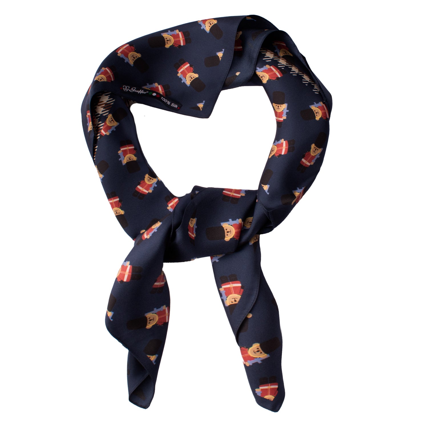 Foulard di Seta Fantasia Multicolor Made in Italy graffeo Cravatte Annodato