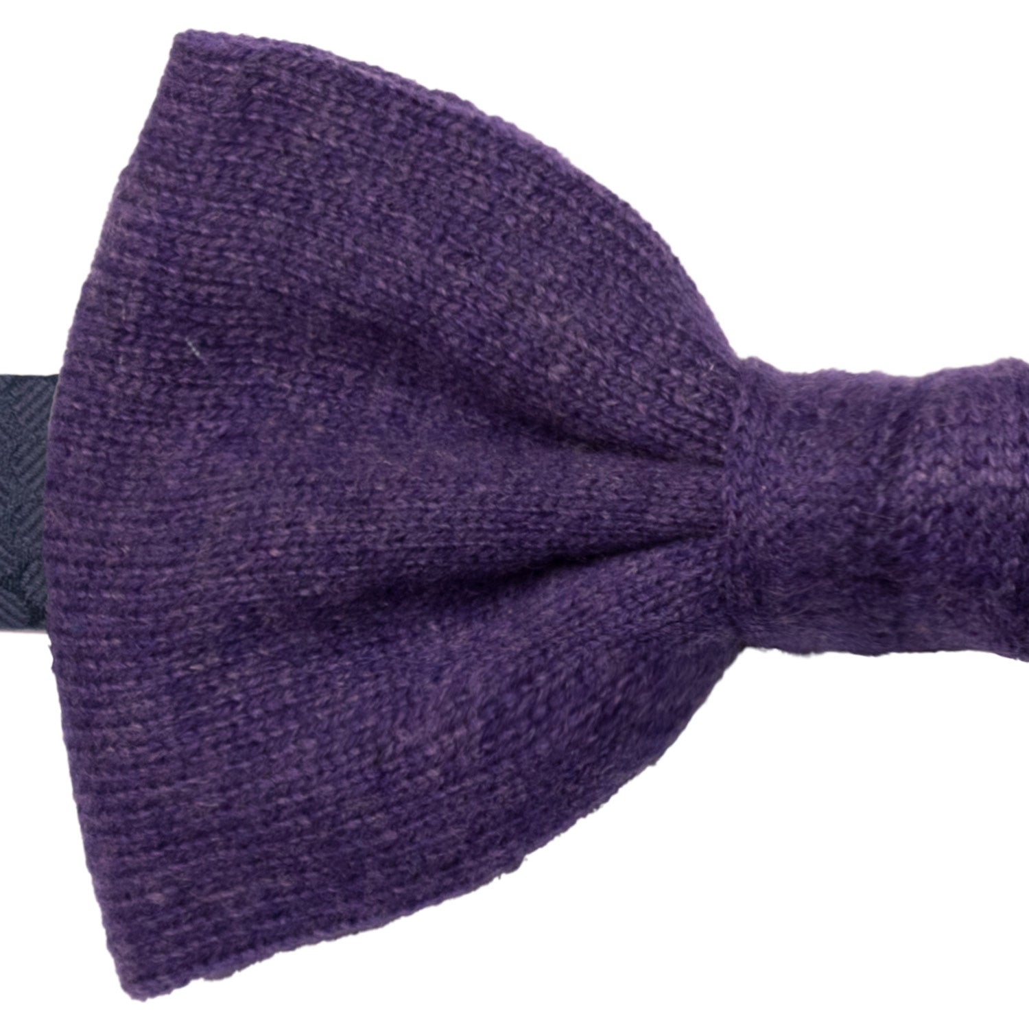 Papillon Annodato Vintage di Cashmere Viola PAP1279 Made in Italy Graffeo Cravatte Dettaglio
