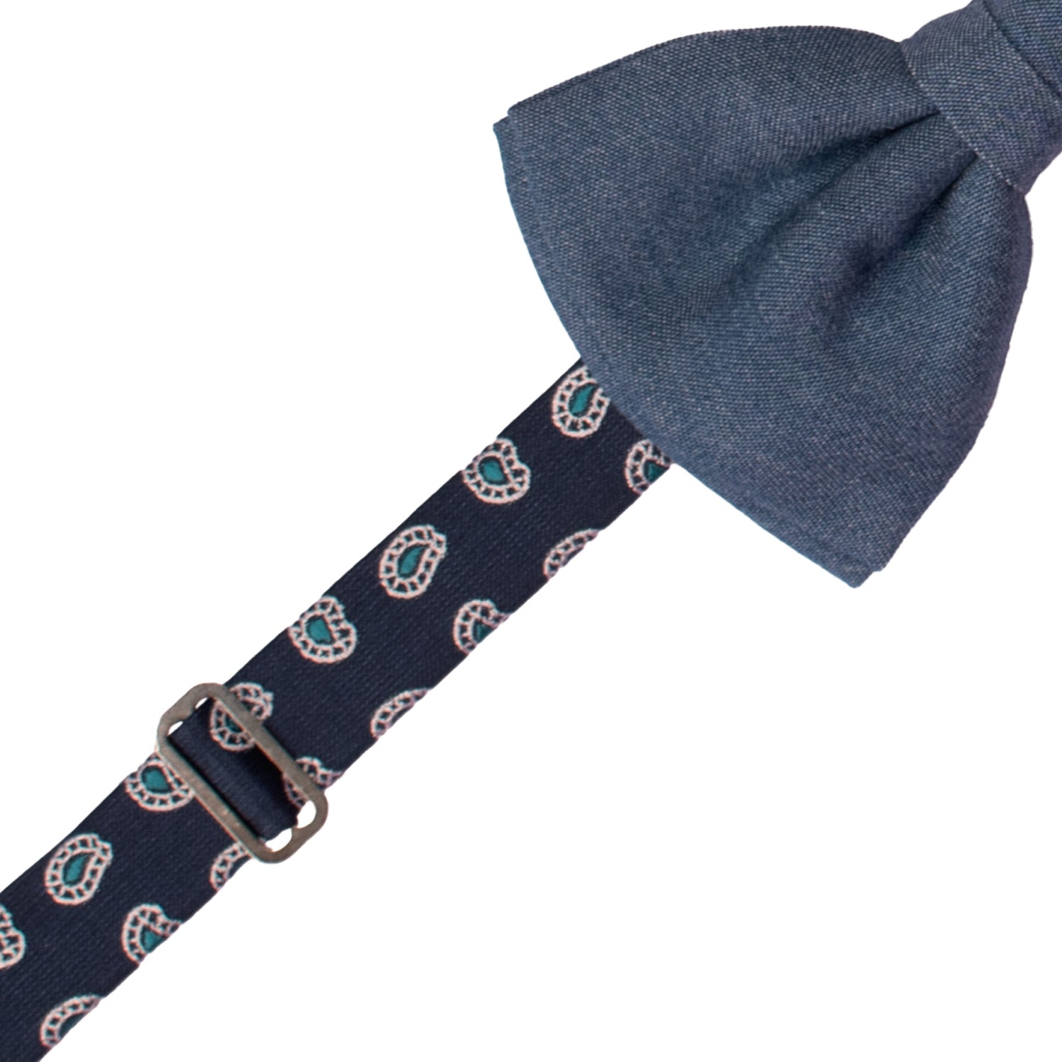 Papillon Annodato di Jeans PAP1278 Made in Italy Graffeo Cravatte Pre-Tied