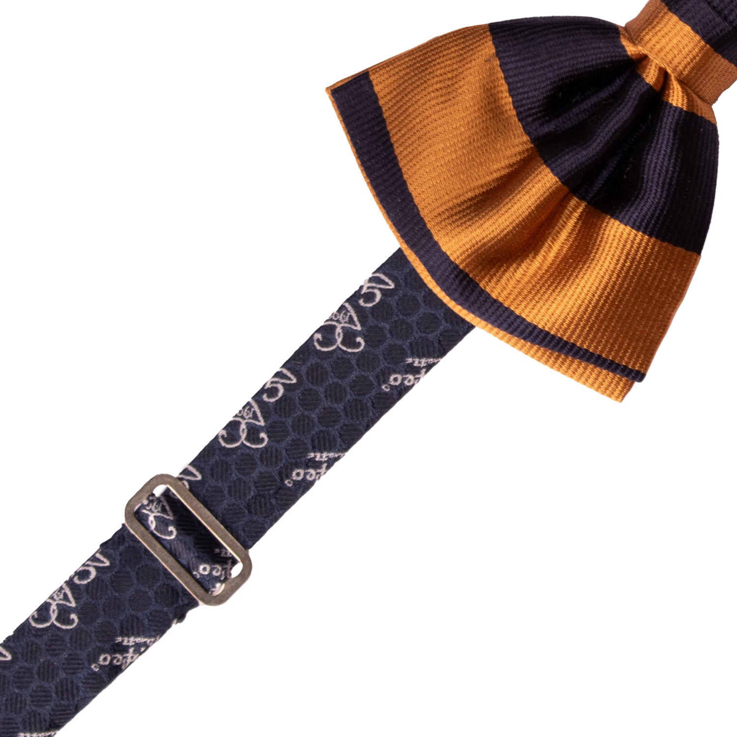 Papillon-Annodato-di-Seta-a-Righe-Blu-Ruggine-PAP1179
Pre-Tied