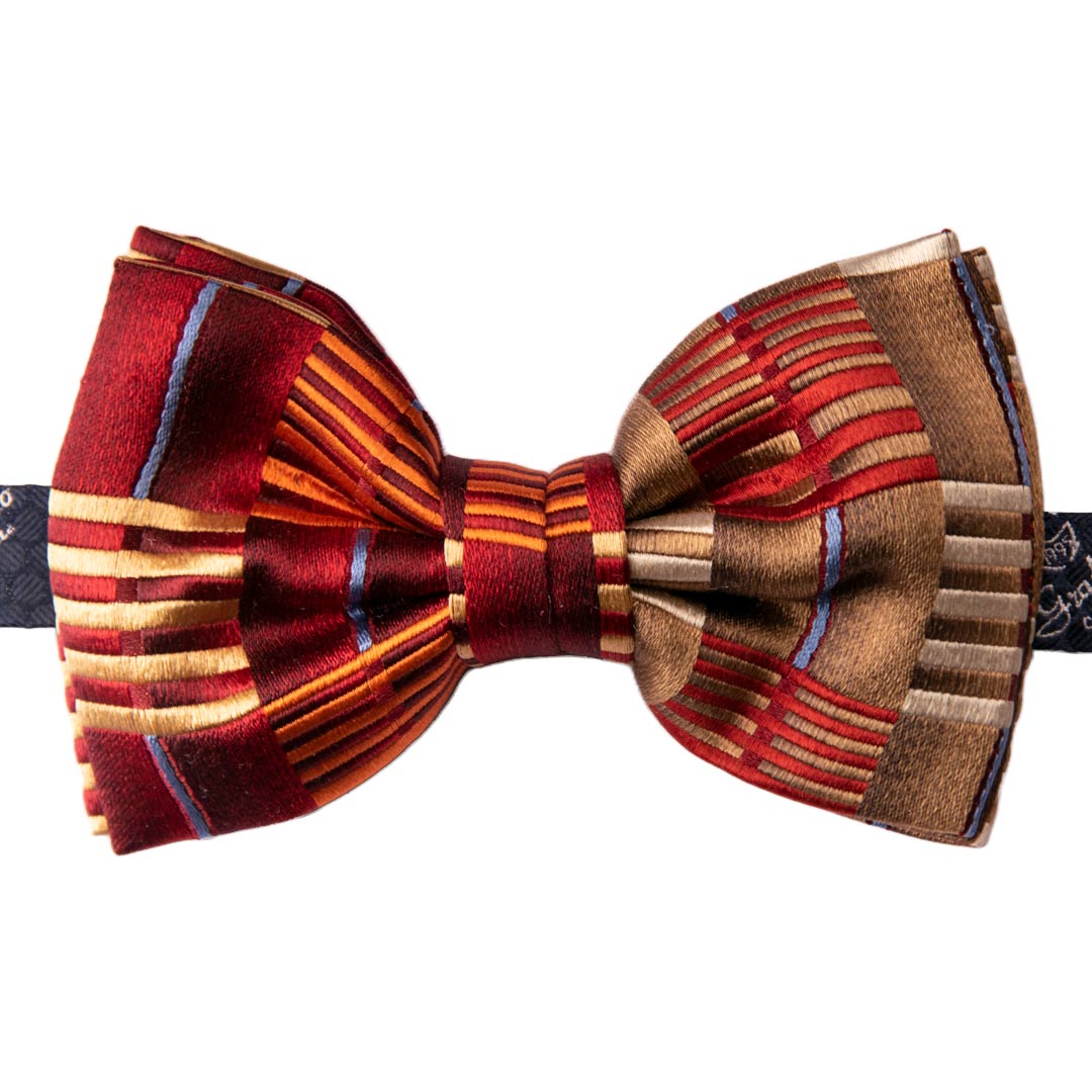 Papillon Uomo di Seta a Quadri Multicolor Made in Italy Graffeo Cravatte