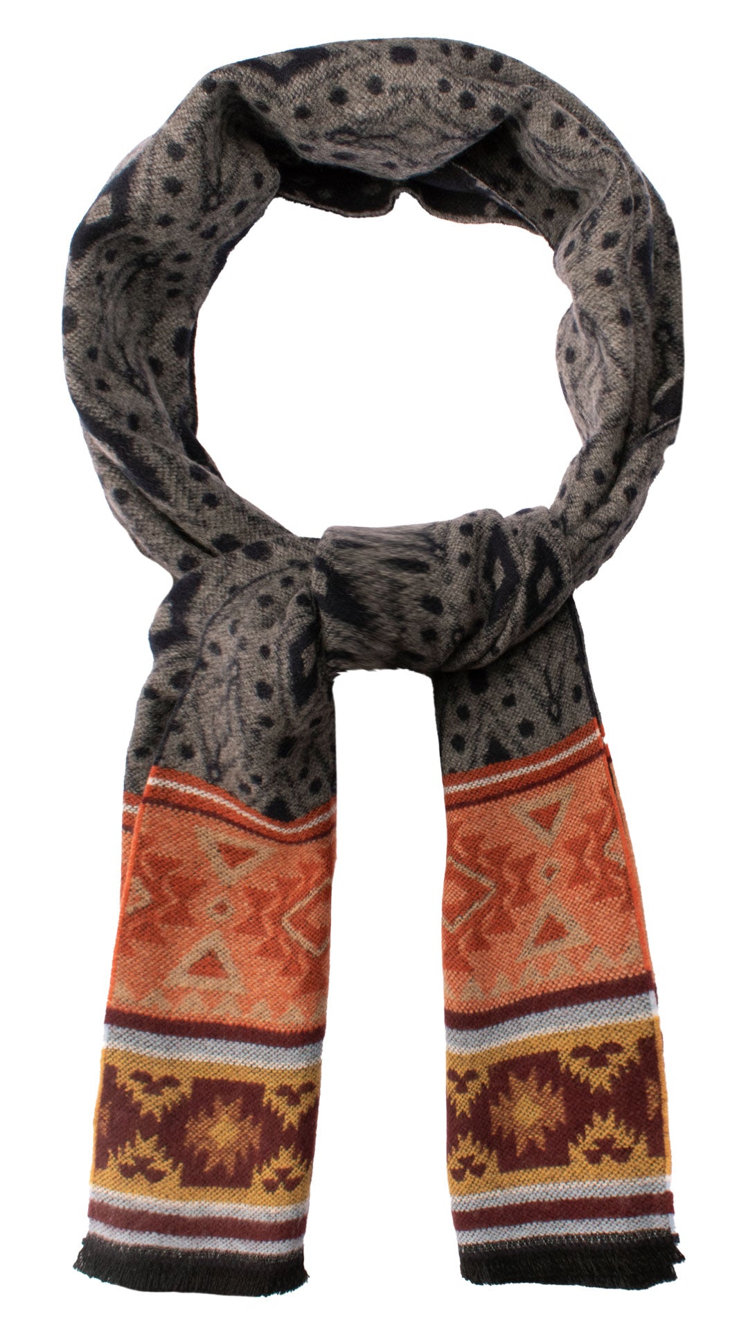 Sciarpa Pashmina in Lana Cashmere Fantasia Multicolor SC87 Made in Italy Graffeo Cravatte Anello