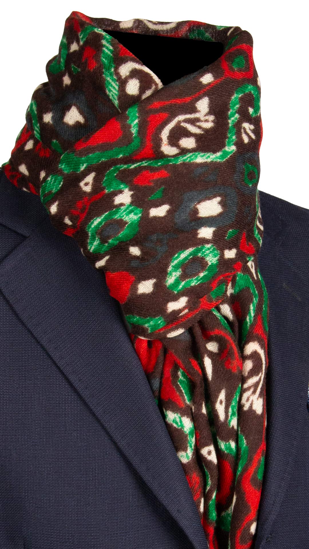 Scarf Sciarpa Lana Cashmere Scarf In Wool And Cashmere RED TARTAN