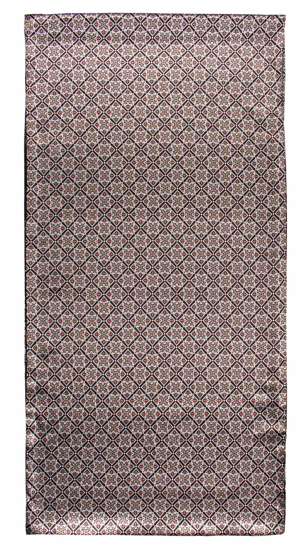Sciarpa Siciliana Stampa di Raso con Maioliche Multicolor S7 Made in Italy Graffeo Cravatte Intera
