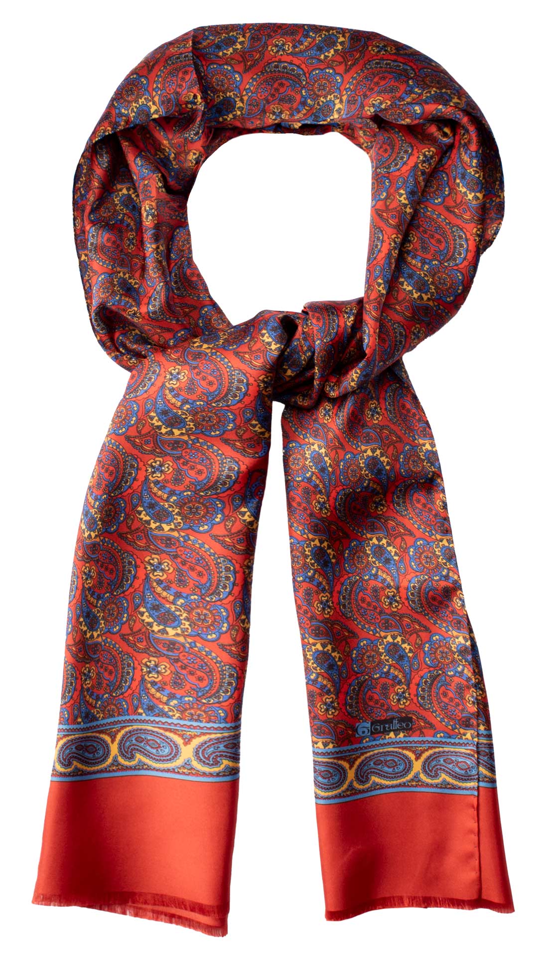 Sciarpa-ad-una-Foglia-di-Seta-Arancione-Paisley-Multicolor-SF35
Anello