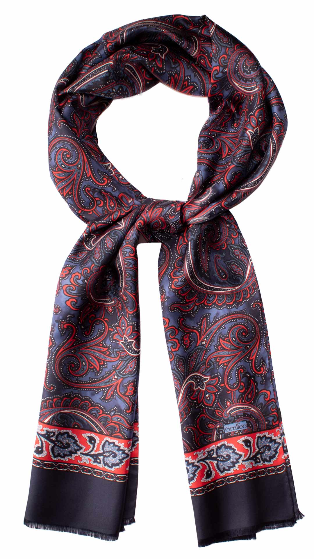 Sciarpa-ad-una-Foglia-di-Seta-Blu-Avio-Paisley-Rosso-Bianco-SF28
Anello