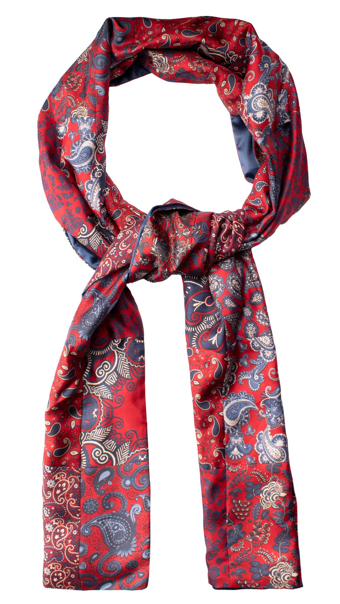 Sciarpa Quadrata Effetto Seta 53x53 Cm Con Motivo Impressionista – Orso Caffè Crema, Accessorio Donna Multiuso