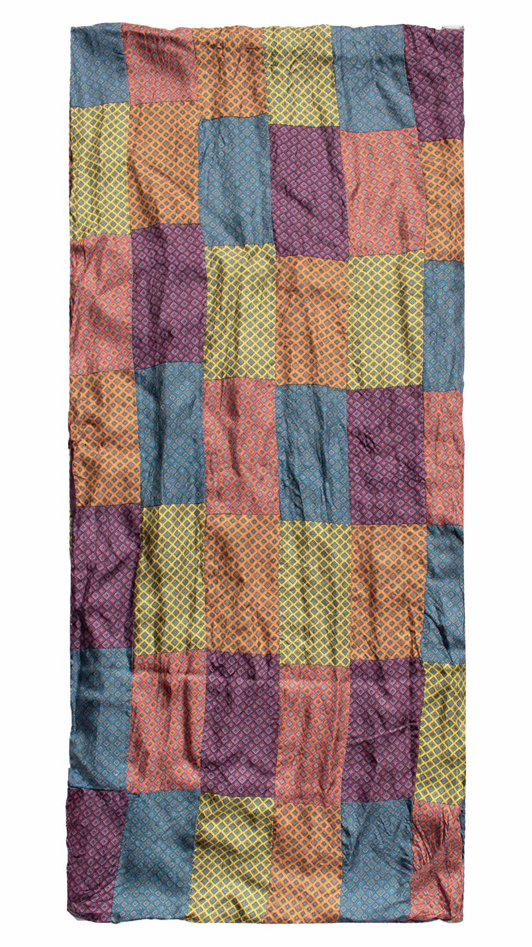 Sciarpa-di-Seta-Vintage-Patchwork-Fantasia-Multicolor- S682
Intera
