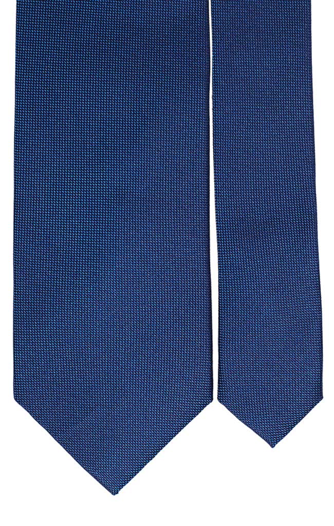 Cravatta Uomo Bluette Tinta Unita Made in Italy Graffeo Cravatte Pala