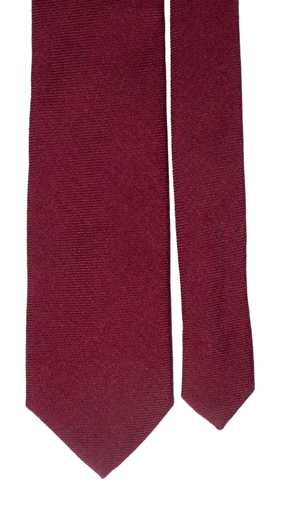 Cravatta di Lana Bordeaux Tinta Unita Made in Italy graffeo Cravatte Pala