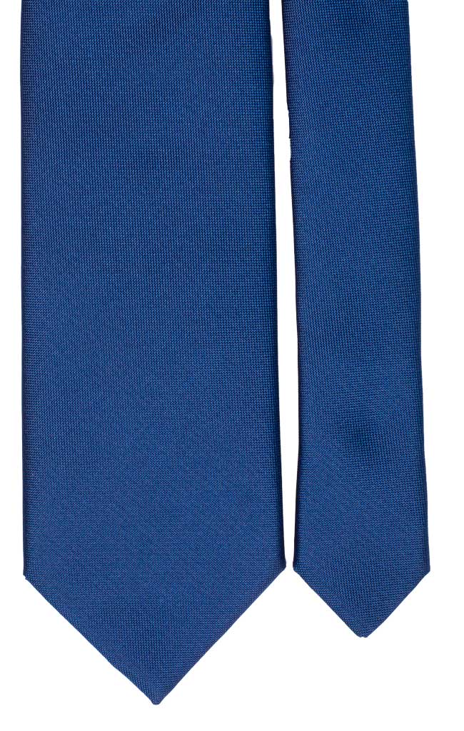 Cravatta di Seta Blu Navy Tinta Unita Made in Italy Graffeo Cravatte Pala