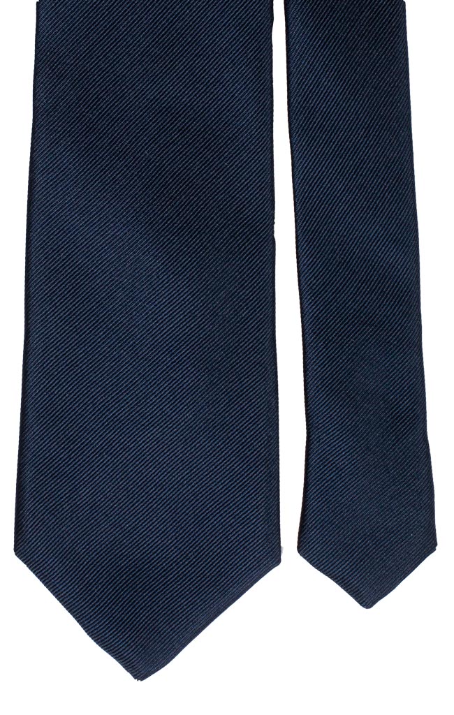 Cravatta di Seta Blu Righe Tono su Tono Made in Italy Graffeo Cravatte Pala