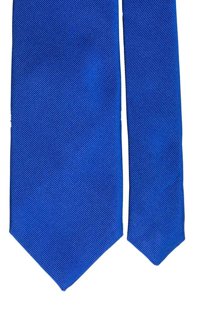 Cravatta di Seta Bluette Righe Tono su Tono Made in Italy Graffeo Cravatte Pala