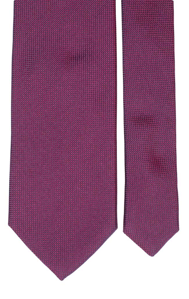 Cravatta di Seta Bordeaux Blu Made in Italy Graffeo Cravatte Pala