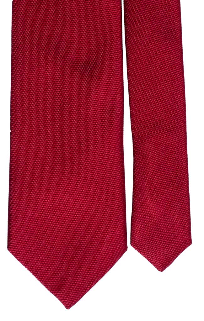 Cravatta di Seta Bordeaux Tinta Unita Made in Italy Graffeo Cravatte Pala