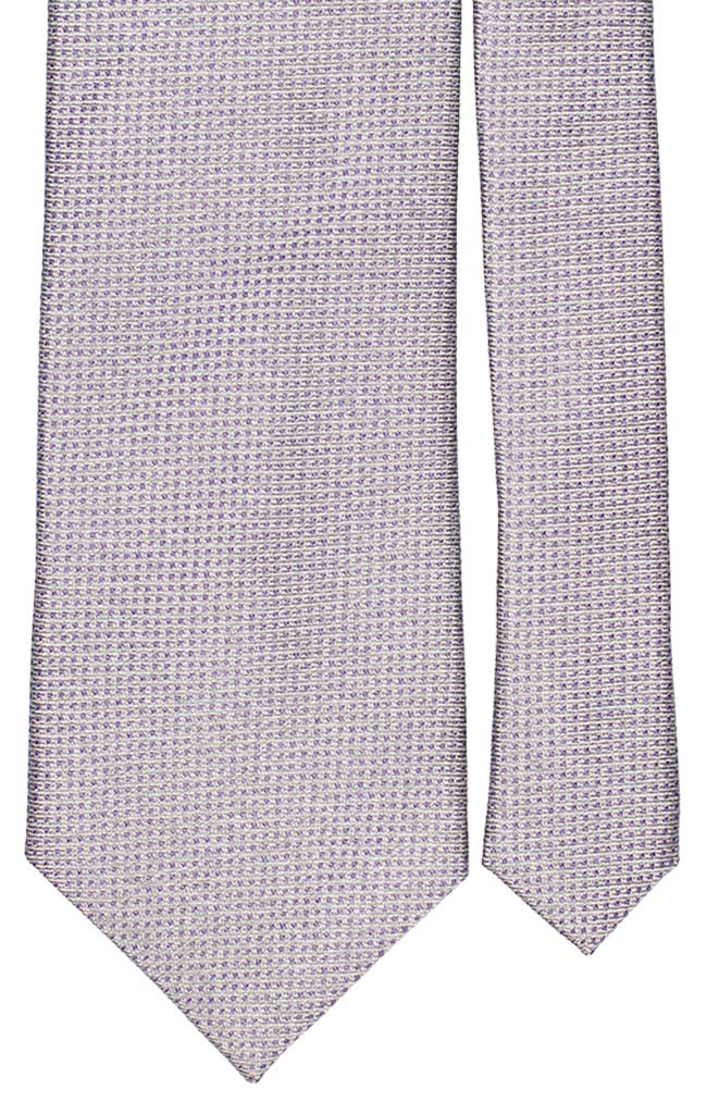 Cravatta di Seta Glicine Punto a Spillo Viola Made in Italy Graffeo Cravatte Pala