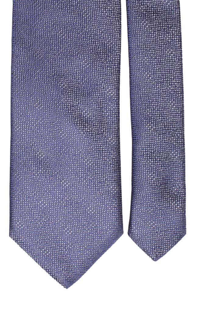 Cravatta di Seta Grigia Blu Cangiante Made in Italy Graffeo Cravatte Pala
