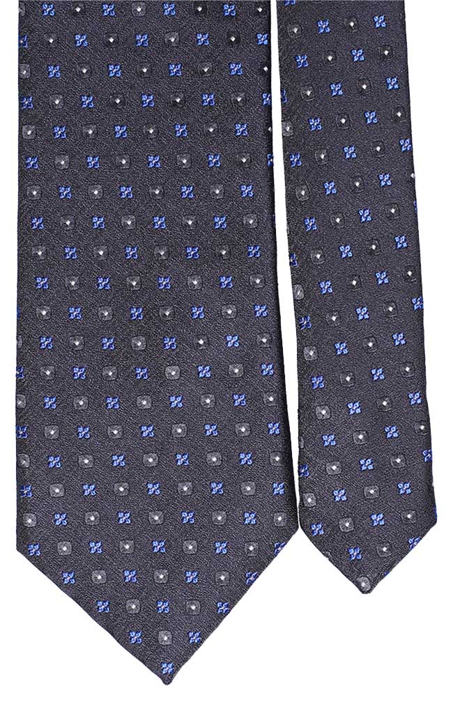 Foulard Uomo Seta Cravatta Ascot In Seta Grigia Con Fantasia A Pois | Disponibile! | Trendhim Ascot Rifinita A Mano