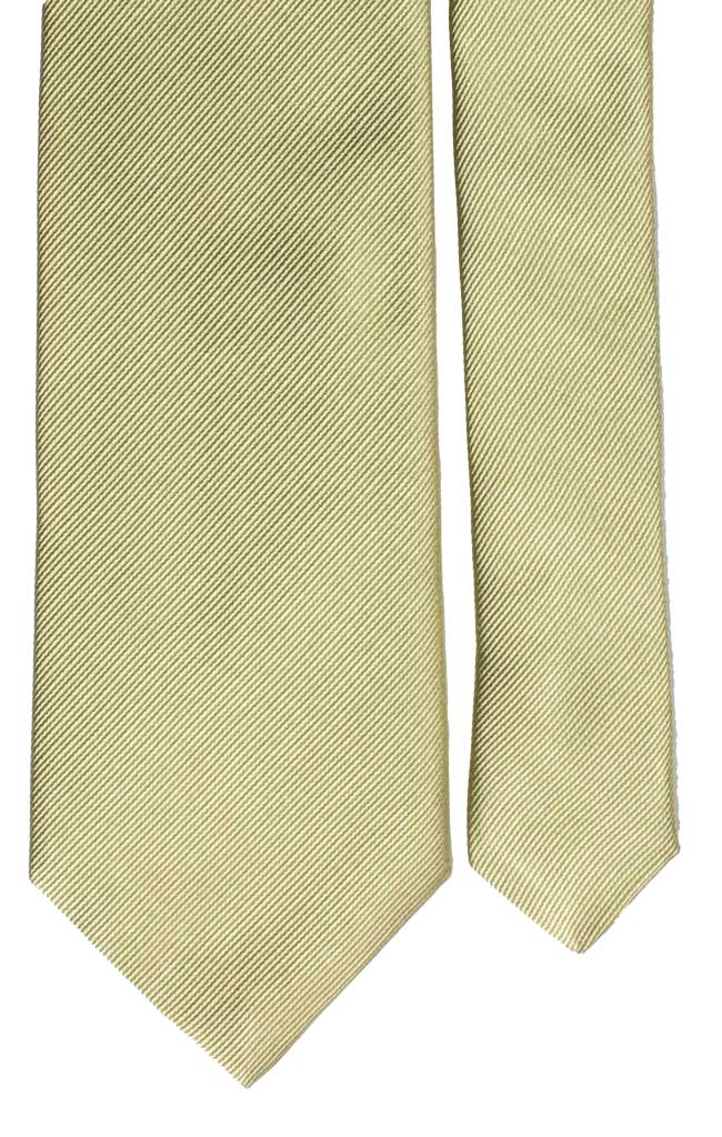 Cravatta di Seta Verde Pastello Righe Tono su Tono Made in Italy Graffeo Cravatte Pala