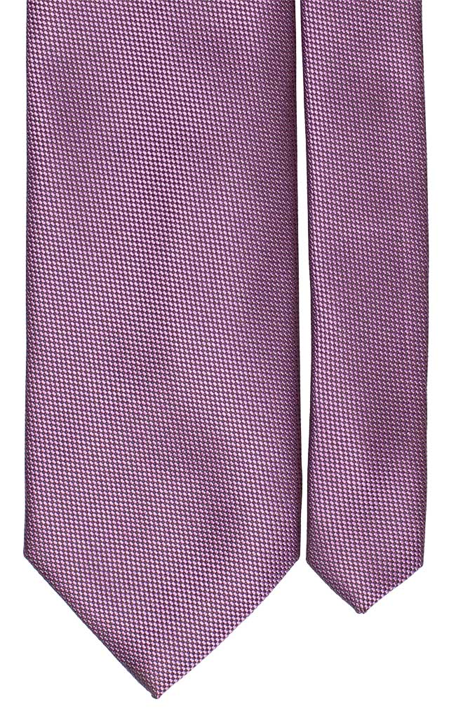 Cravatta di Seta Viola Tinta Unita Made in Italy Graffeo Cravatte Pala