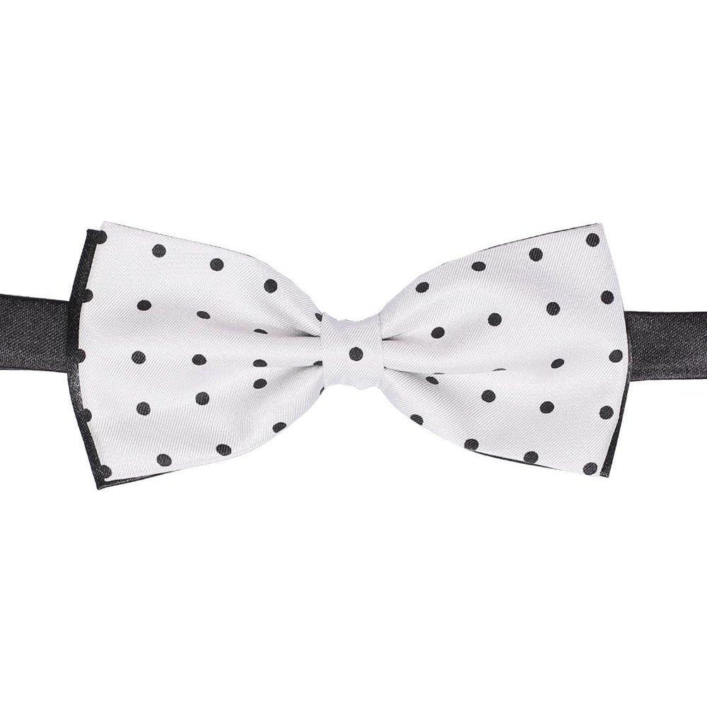 Nœud Papillon Soie TigerTie - Marine Argent à Pois, Réglable Nœud Papillon Soie TigerTie - Marine Argent à Pois, Réglable